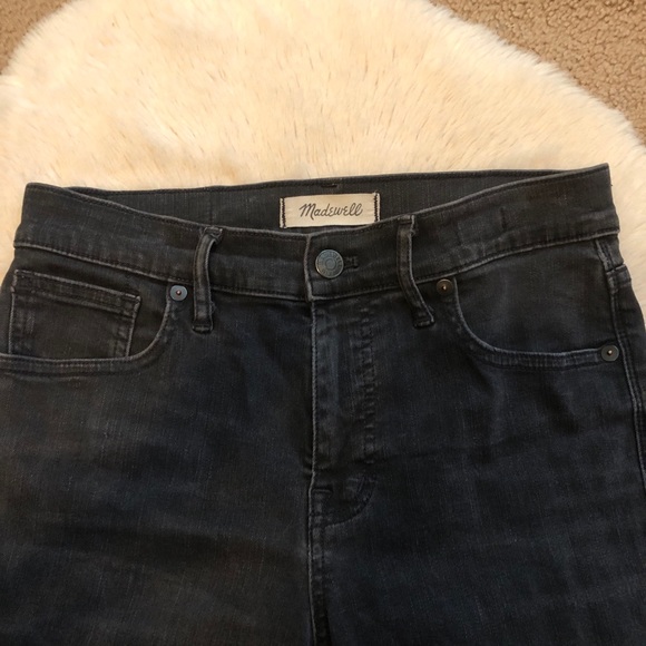 Madewell Distressed High Rise Black Skinny Jeans - Picture 3 of 10